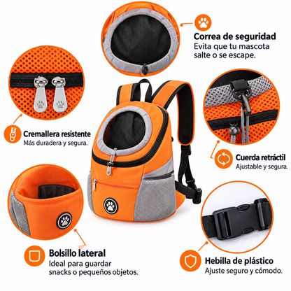 Mochila para trasportar a tu peludito  🐶🎒