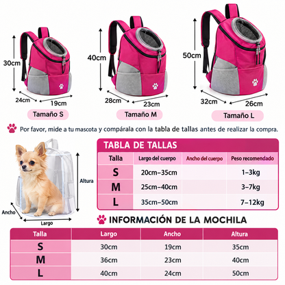 Mochila para trasportar a tu peludito  🐶🎒